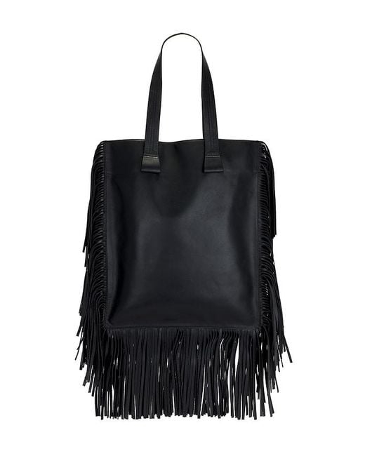 IRO Black Paper Franges Bag