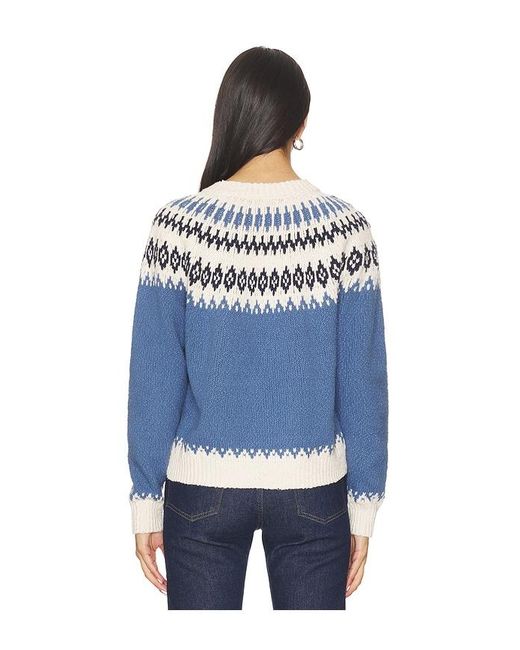 Autumn Cashmere Blue Sweater Mit Rundhalsausschnitt