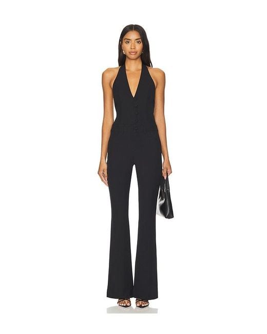 superdown Blue Johnalyn Low Back Jumpsuit