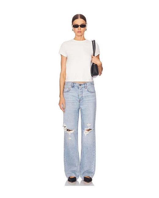 GRLFRND Blue Bella Low Rise Boyfriend