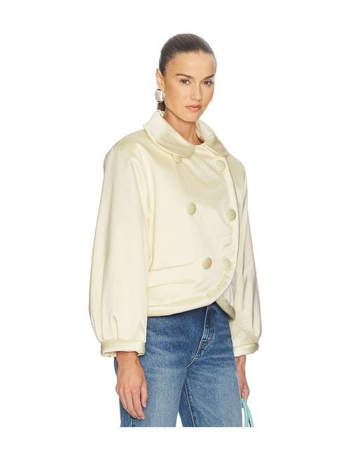 Helsa Natural Sateen Puff Jacket