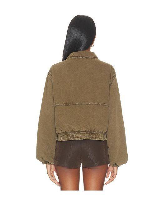 Free People Brown Birdie Washed Jacket