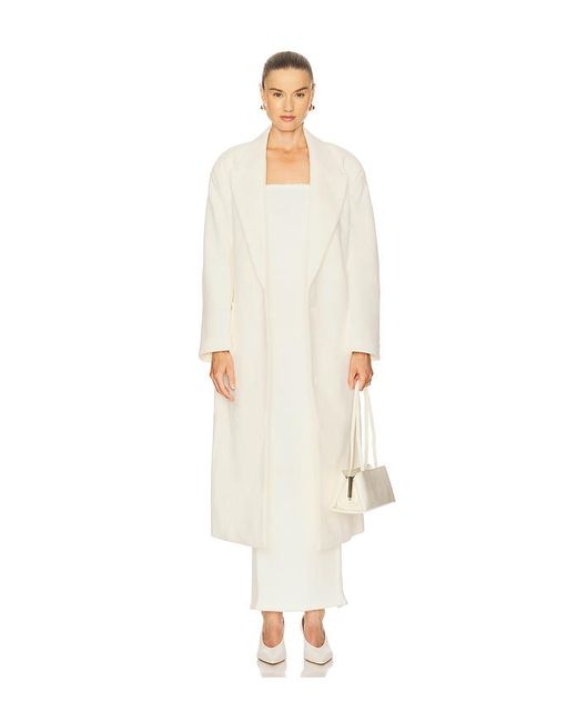 Bardot White Classic Oversized Coat
