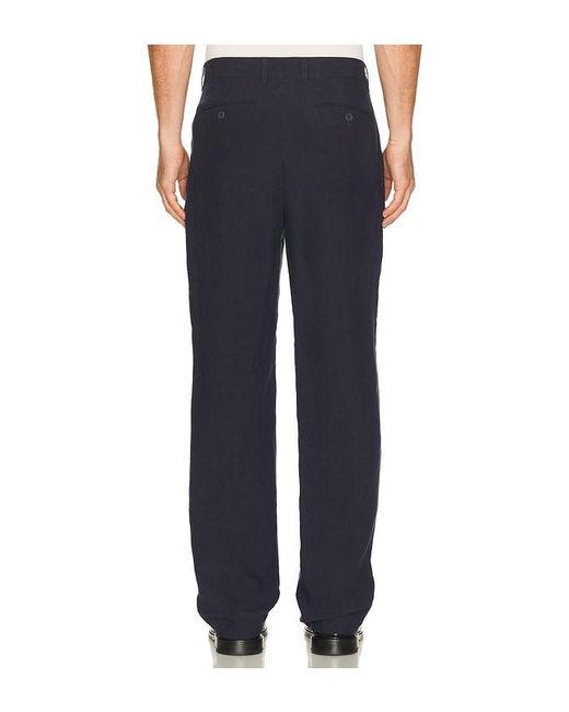 Percival Blue Tailored Linen Trousers for men