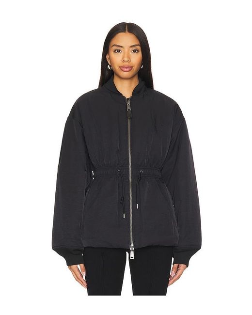Alpha Industries Black Kurze Jacke Mit Raffung