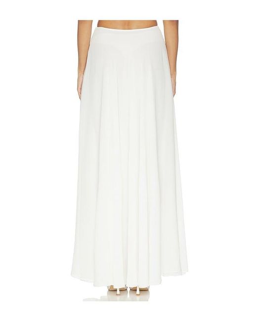 V. Chapman White Carter Maxi Skirt