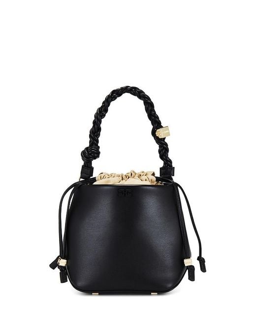 Ganni Black Bou Bucket Bag