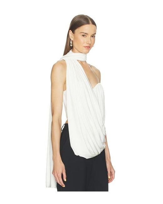 Camila Coelho White Serafina Top