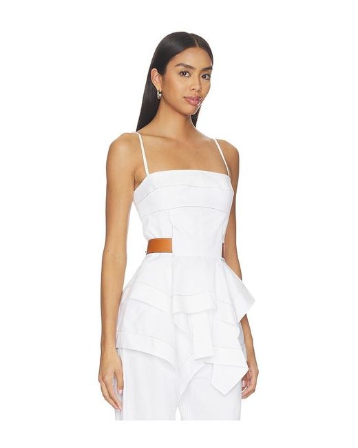 Amir Taghi White Alyson Top