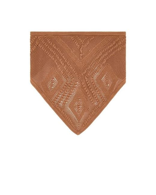 Devon Windsor Brown Crochet Bandana
