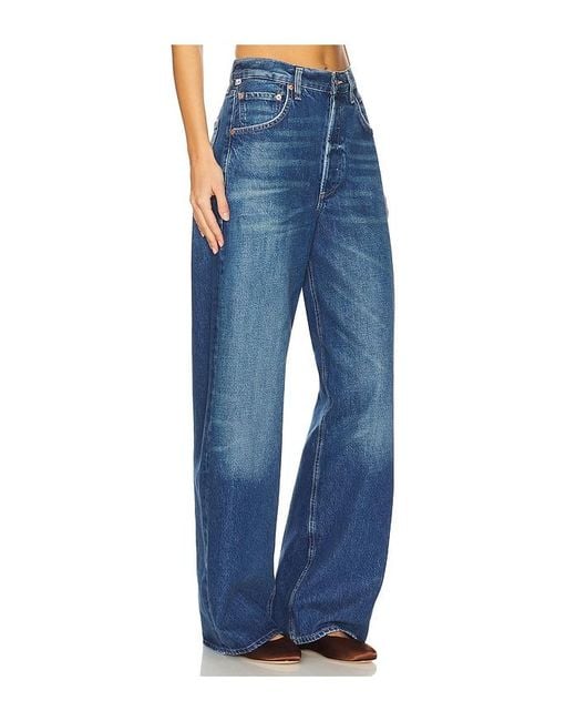 Citizens of Humanity Blue Petite Ayla Baggy Jeans
