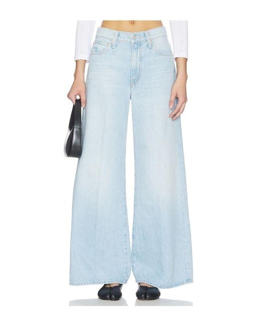 Mother Blue The Ditcher Roller Zip Skimp Jeans