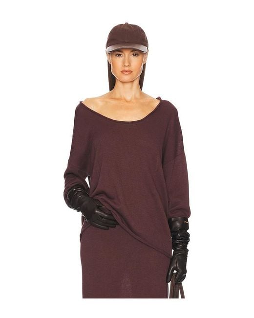 Helsa Purple Palmer Sweater