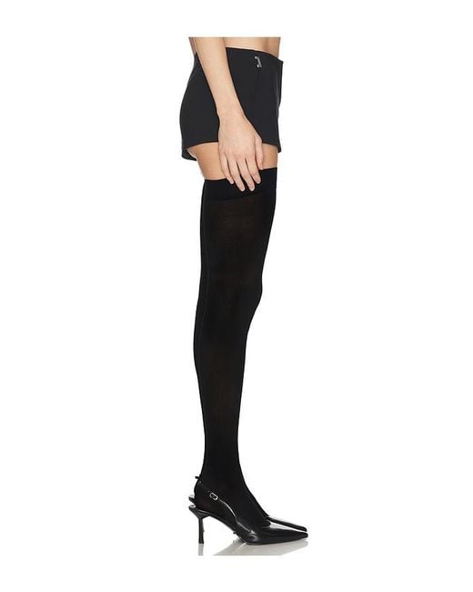 Halo Black Brace Waist Tailored Shorts