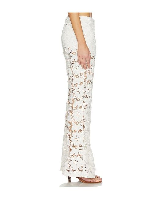 Tularosa White Alino Flare Pant