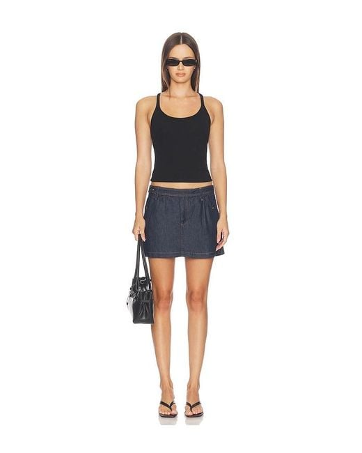FRAME Blue The Denim Utility Skirt