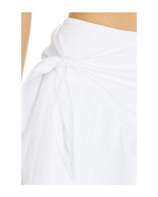 Vince White Scarf Tie Skirt
