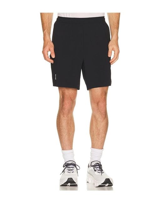 On Shoes Black Train Shorts 7 for men