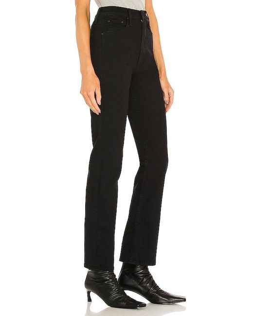Mother Black The High Waisted Rider Skimp Jeans