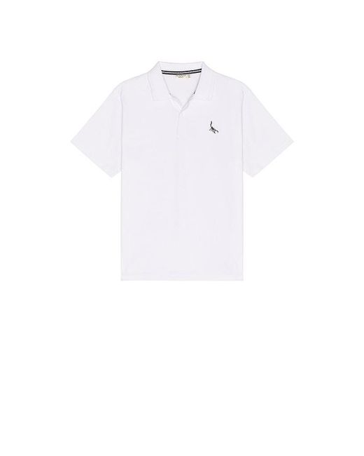 Devereux Golf White The Scorpion Icon Polo for men