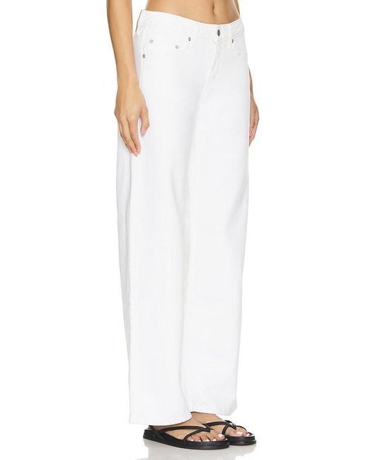 Levi's White Low Loose Straight