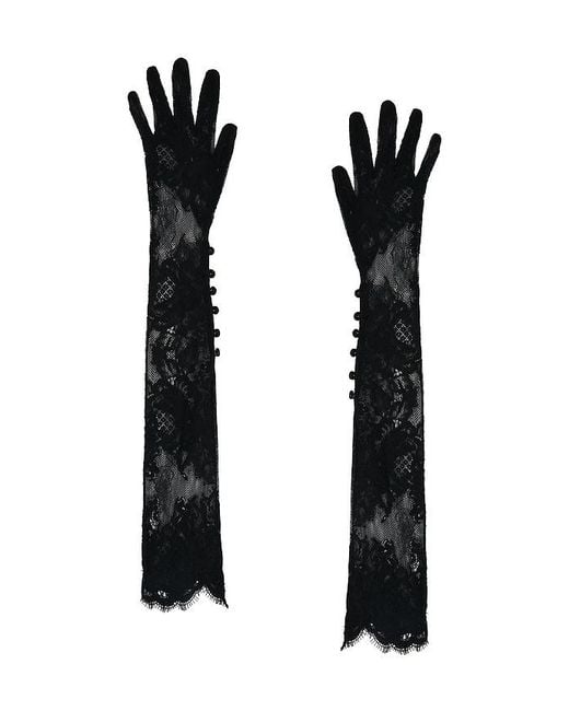 Aniye Records Black Handschuhe Lea