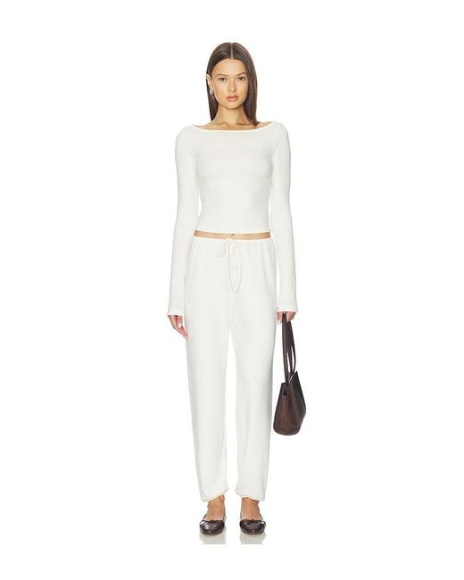 WellBeing + BeingWell White Sawyer Top