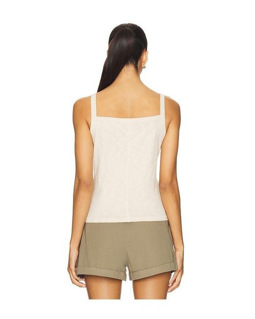 Rag & Bone Multicolor Slub Square Neck Tank Top