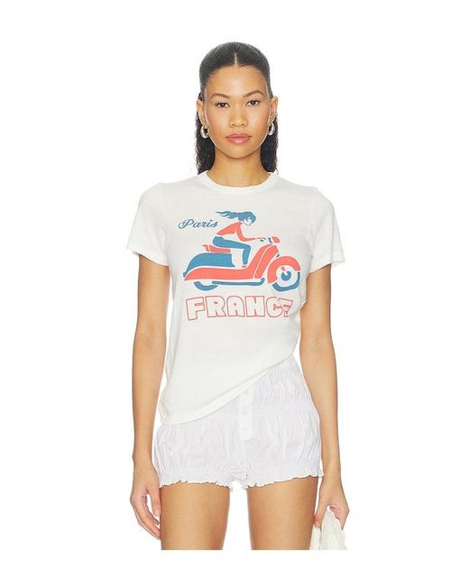 Junk Food White Paris France Tee