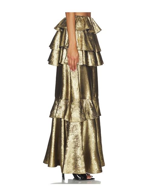 AKNVAS Metallic Vilhelmine Tiered Skirt
