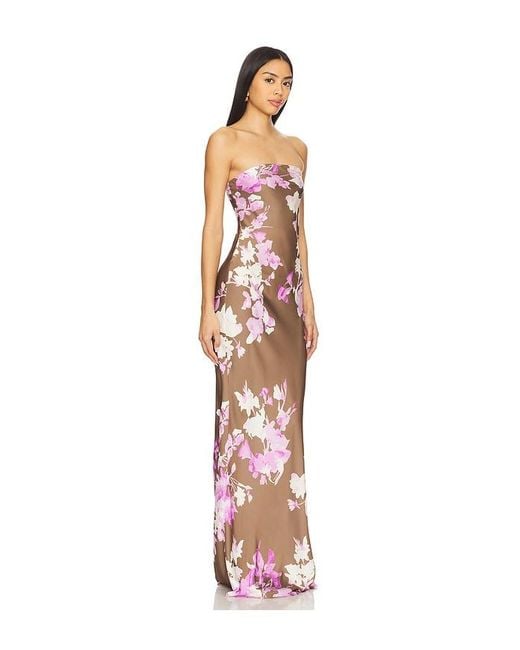 Rococo Sand Multicolor Maxi Strapless Dress