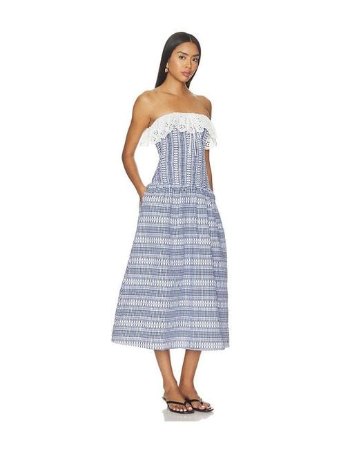 Maude Club Blue Freya Dress Plaid