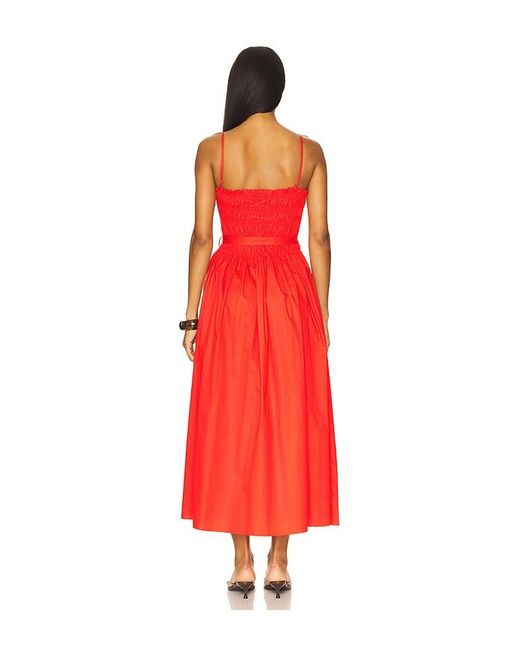 Karina Grimaldi Red Panama Solid Dress