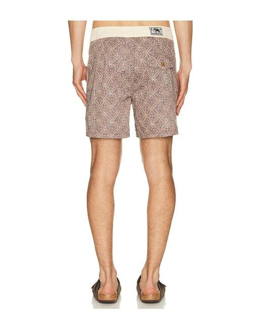 Rhythm Brown Heritage Java Swim Trunk for men