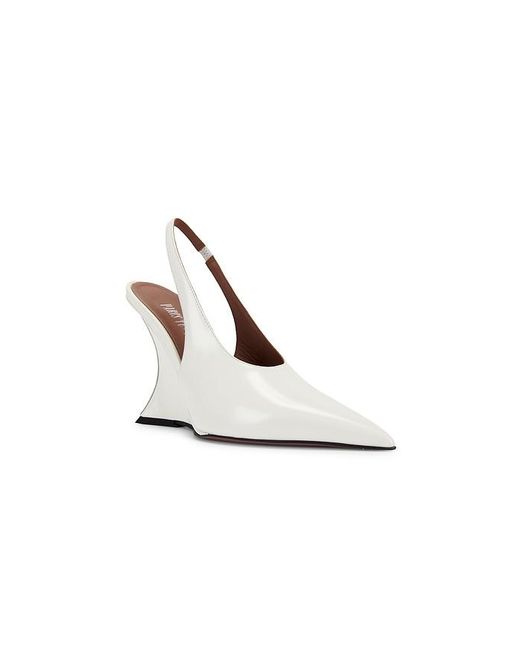 Paris Texas White Nina Slingback 105