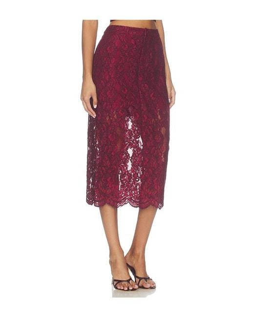 Cami NYC Red Osmond Lace Skirt