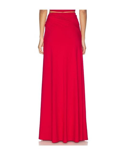 Sid Neigum Red Braid Skirt