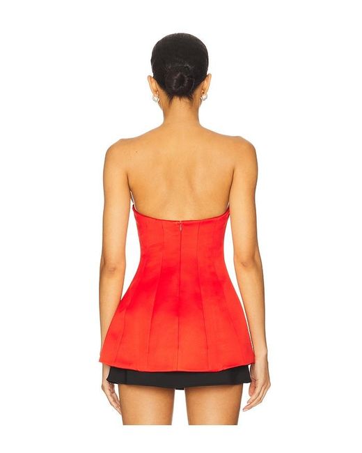 Lovers + Friends Red Jean Top
