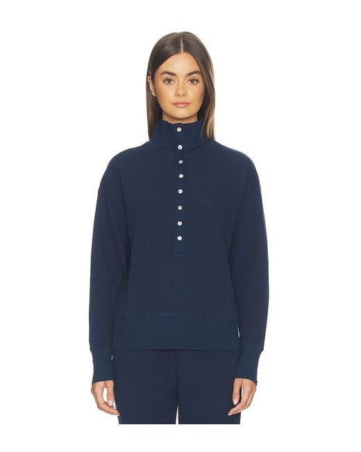 Negative Underwear Blue Waffle Knit Pullover
