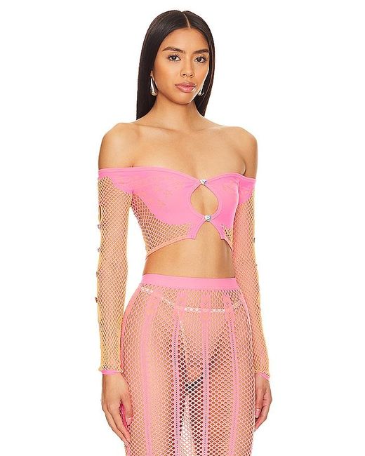 POSTER GIRL Pink Coolidge Top