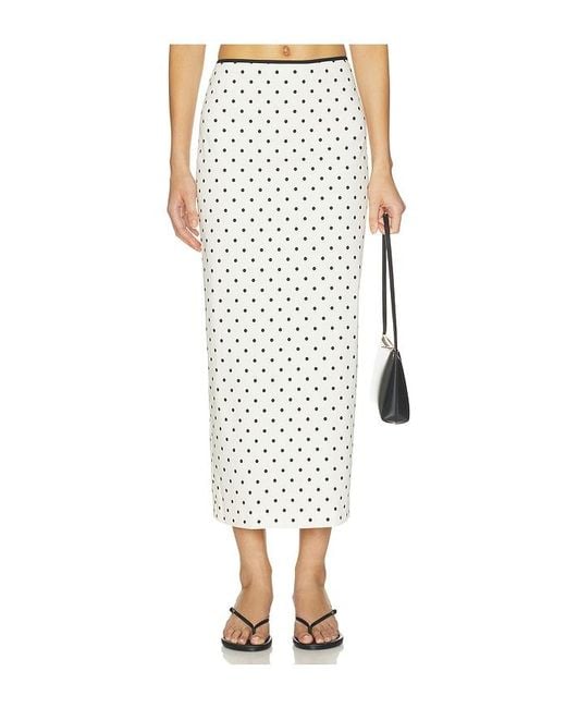 Tularosa White Elowen Midi Skirt