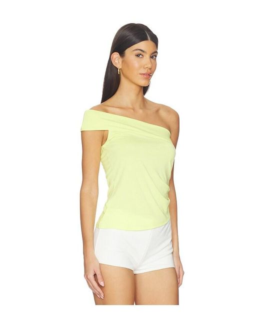 Geele Top geel Divina Top in White | Lyst