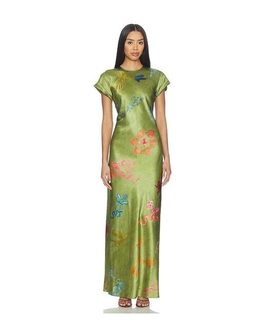 Alejandra Alonso Rojas Green Nausheen Dress
