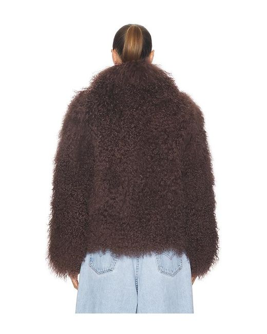 Lamarque Brown Bianca Fur Jacket