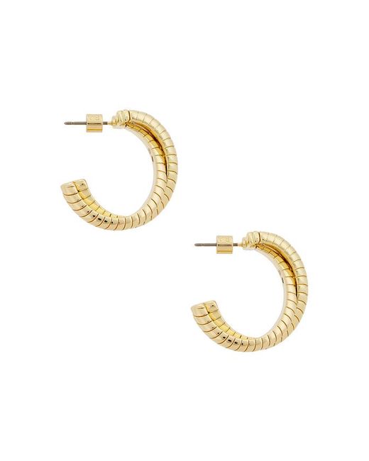 Roxanne Assoulin Metallic Double Cobra Hoop Earrings
