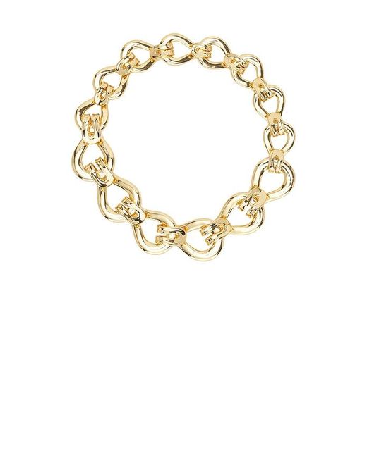 Lele Sadoughi Metallic Buckle Collar Necklace