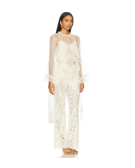 Sea White Cornelia Solid High Low Top