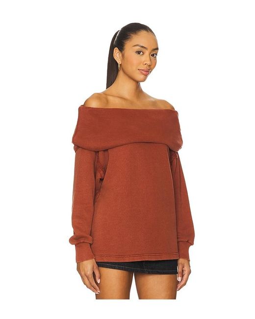 Free People Red X Revolve Off Chill Sweater