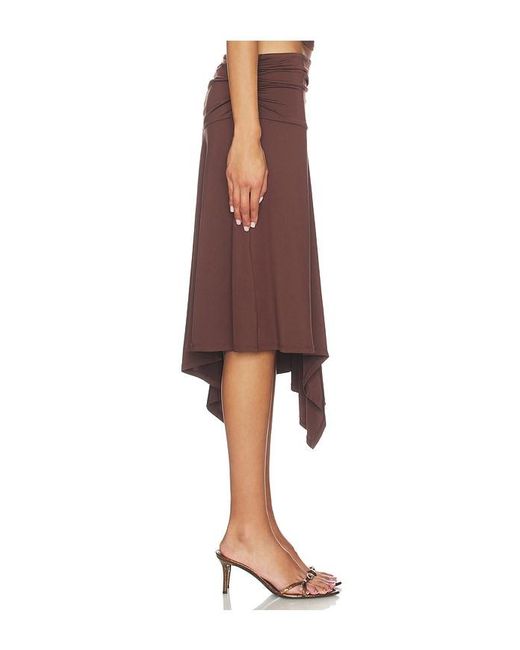 Nia Brown Vine Skirt
