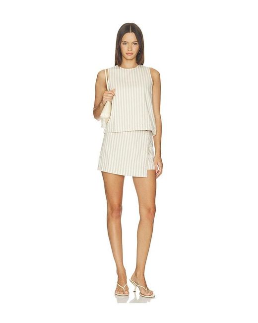Madewell White Mini Skort
